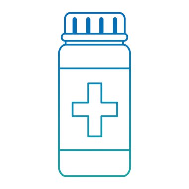 plastik şişe izole simgesi