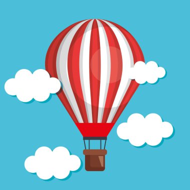 gökyüzünde uçan sıcak hava balonu