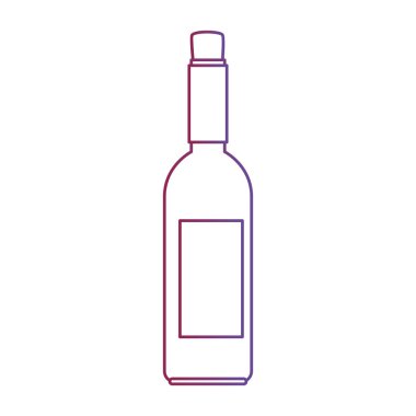 wine bottle silhouette icon
