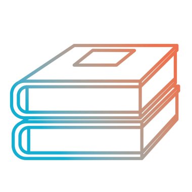 Kitaplar okul kazık simgesi