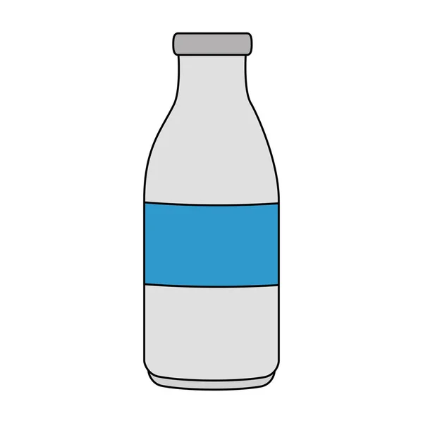 Milk bottle isolated icon — Stock Vector