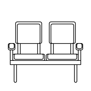 bekleme odası sandalye simgesi