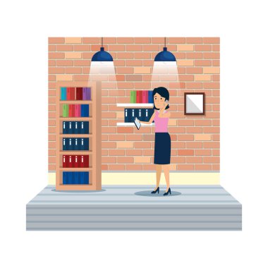 işyeri karakteri zarif iş kadını