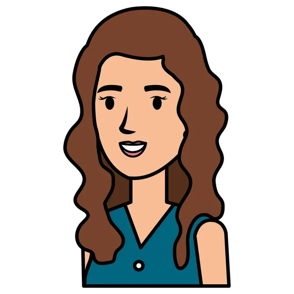 Empresária avatar personagem ícone — Vetor de Stock