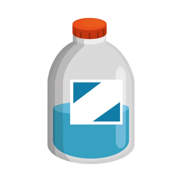 液体製品付きプラスチックボトル — ストックベクタ