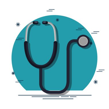 stetoskop tıbbi cihaz simgesi