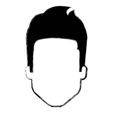 genç adam baş avatar karakter