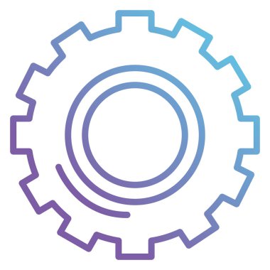 Gears'ı makine izole simgesi