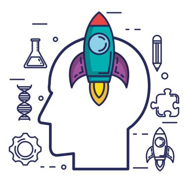 yaratıcı zihin Icons set