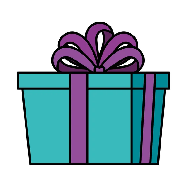 Gift box present icon — Stock Vector