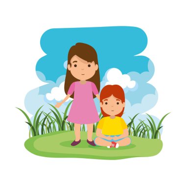 kampta kızı ile anne