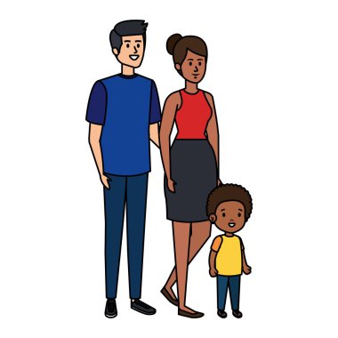 oğulları karakterleri ile ırklararası anne çift