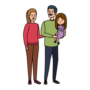 Ebeveynlerin çift kızı karakterlerle