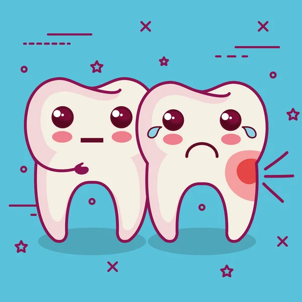 Diseño relacionado con la salud dental — Vector de stock