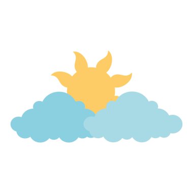 bulutlar ile yaz güneşi