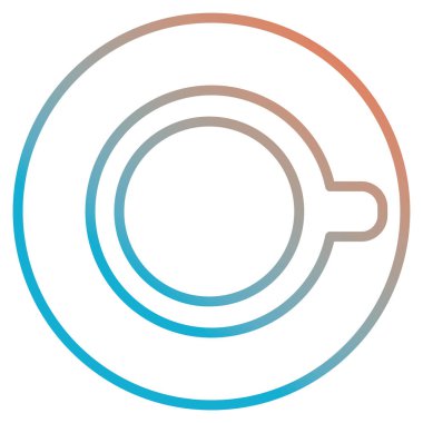 kahve fincan izole simgesi