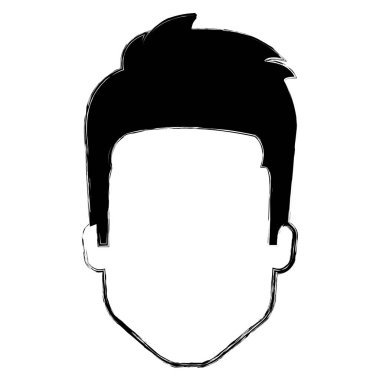 genç adam baş avatar karakter