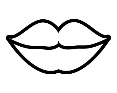 kadın dudakları doğrusal