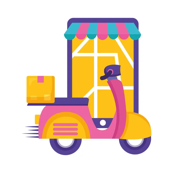 Fast delivery business — Stock Vector