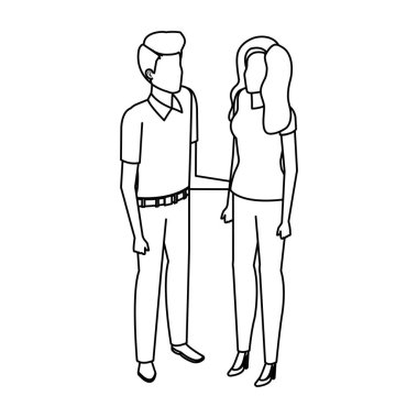 iş çift avatarlar karakter