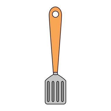 mutfak spatula izole simgesi