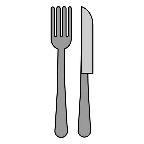 叉子和刀餐具 — 图库矢量图片