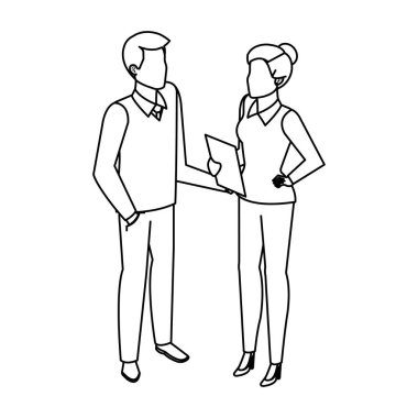 iş çift avatarlar karakter