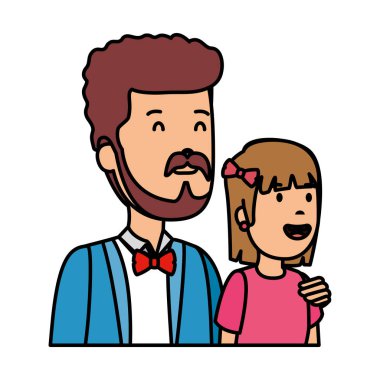 Baba ile kızı karakterler