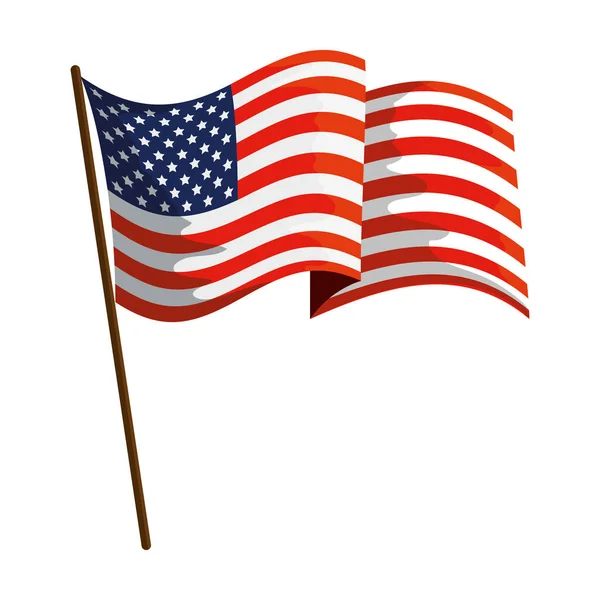 Verenigde Staten van Amerika vlag — Stockvector