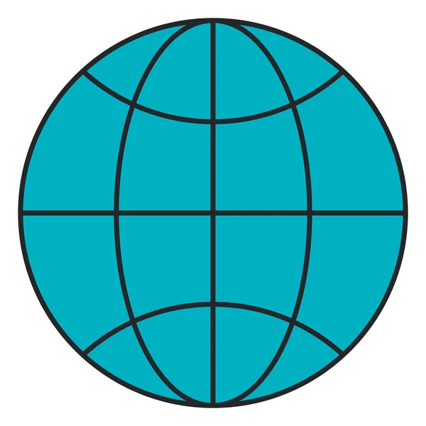 Иконка планеты сферы — стоковый вектор