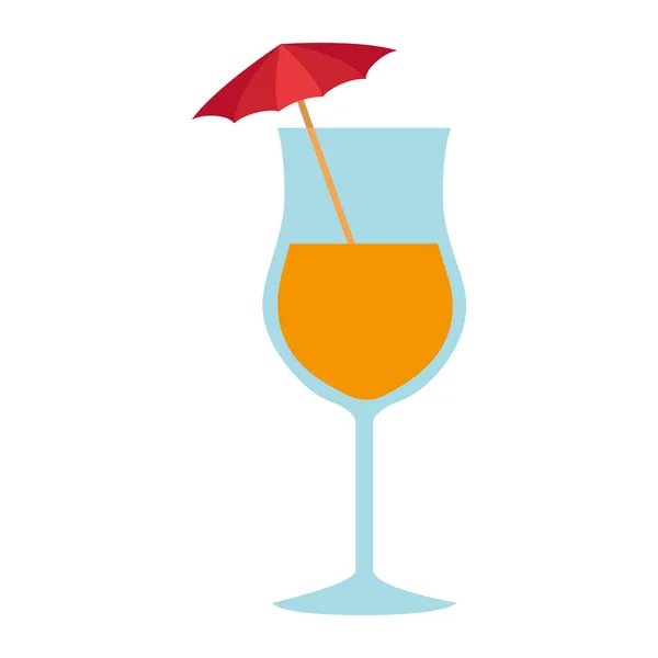 Tropisk cocktail cup-ikonen — Stock vektor