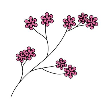 çiçek dekorasyon ile güzel dal