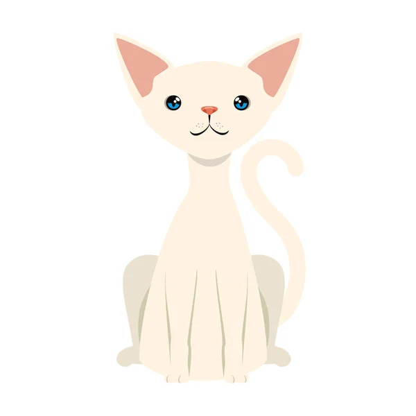 Niedliche Katze Maskottchen Charakter — Stockvektor
