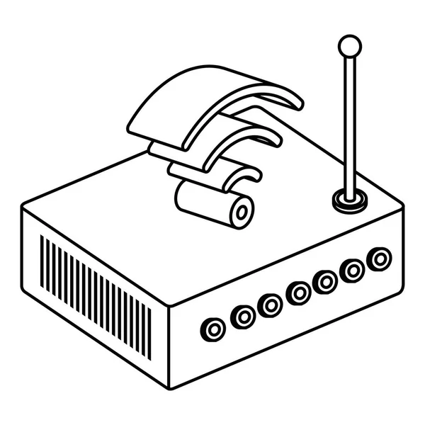 Dispositif de routeur icône isométrique — Image vectorielle