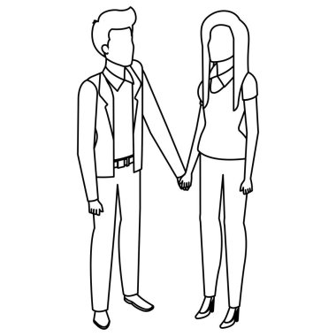 iş çift avatarlar karakter