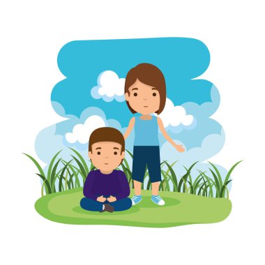 kampta oğlu ile anne