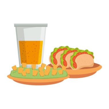 lezzetli meksika gıda ve suyu