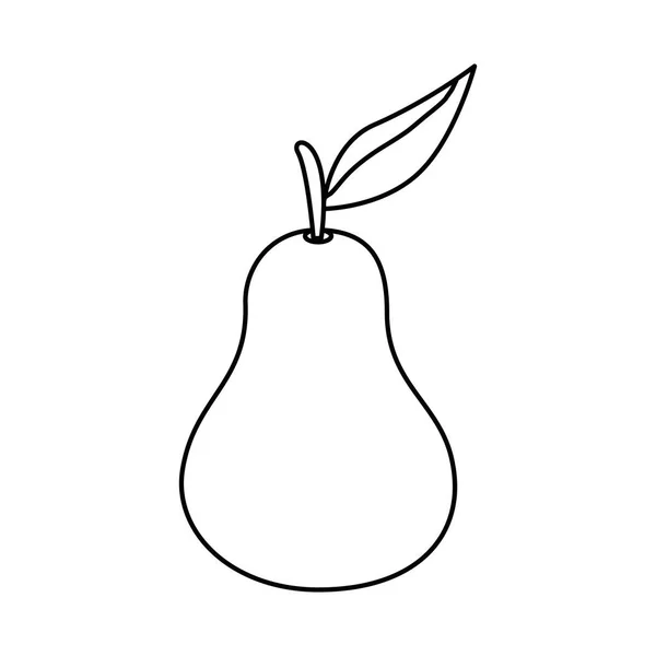 Icono de fruta de pera fresca — Archivo Imágenes Vectoriales