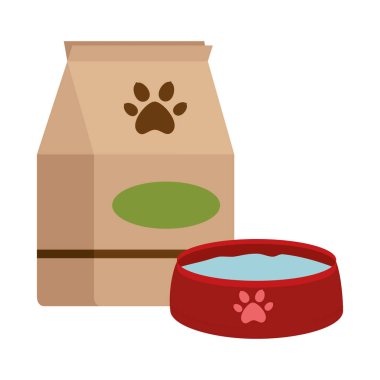 çanak ile pet shop kağıt torba