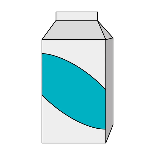 Ícone de embalagem de caixa de leite — Vetor de Stock
