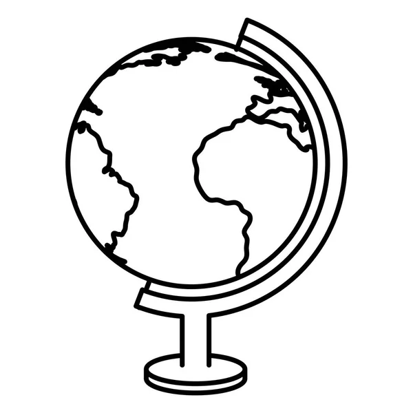 Welt Planet Erde Ikone — Stockvektor