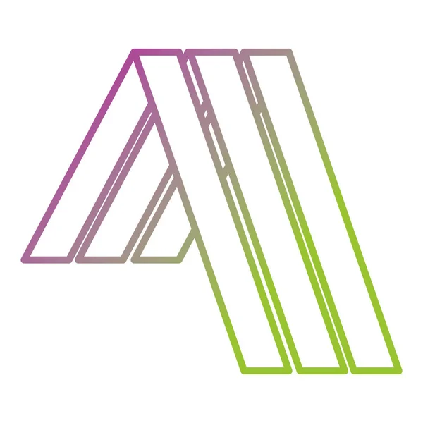 Business emblem med trekantet form – Stock-vektor