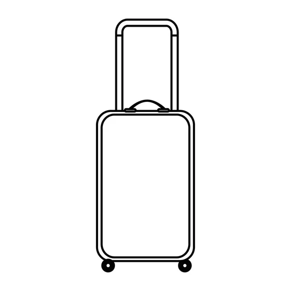 Suitcase travel isolated icon — Stock Vector