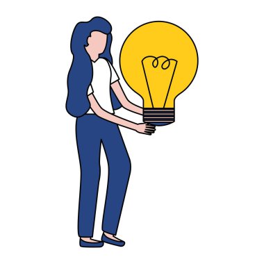 kadın holding ampul