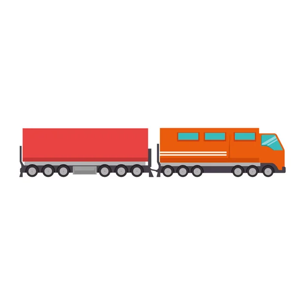 Last train logistisk service — Stock vektor