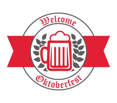 hoş geldiniz oktoberfest Vektör