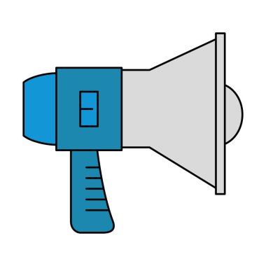 izole megafon ses simgesini