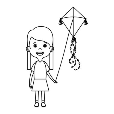 küçük kız uçan uçurtma