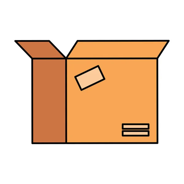 Caja de embalaje icono de cartón — Archivo Imágenes Vectoriales
