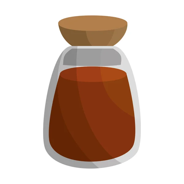 Ramadan kareem jar with powder — Stock Vector